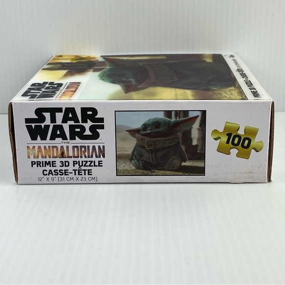 Star Wars Mandalorian 3D Puzzle Baby Yoda 100 pieces 9X12 inches Ages 5+ - Picture 4 of 7